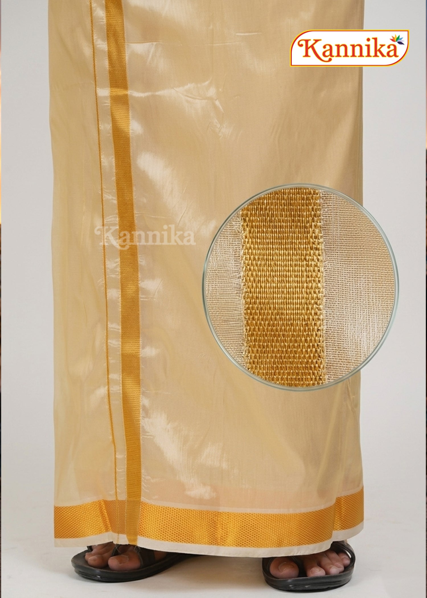 Mappillai Dhoti Suit Sets For Wedding Art Silk Yellow