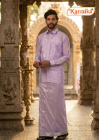 Mappillai Dhoti Suit Sets For Wedding Art Silk