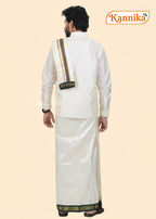 Korvai Silk Dhoti 5 Kan a ethnic wear for men | kannika