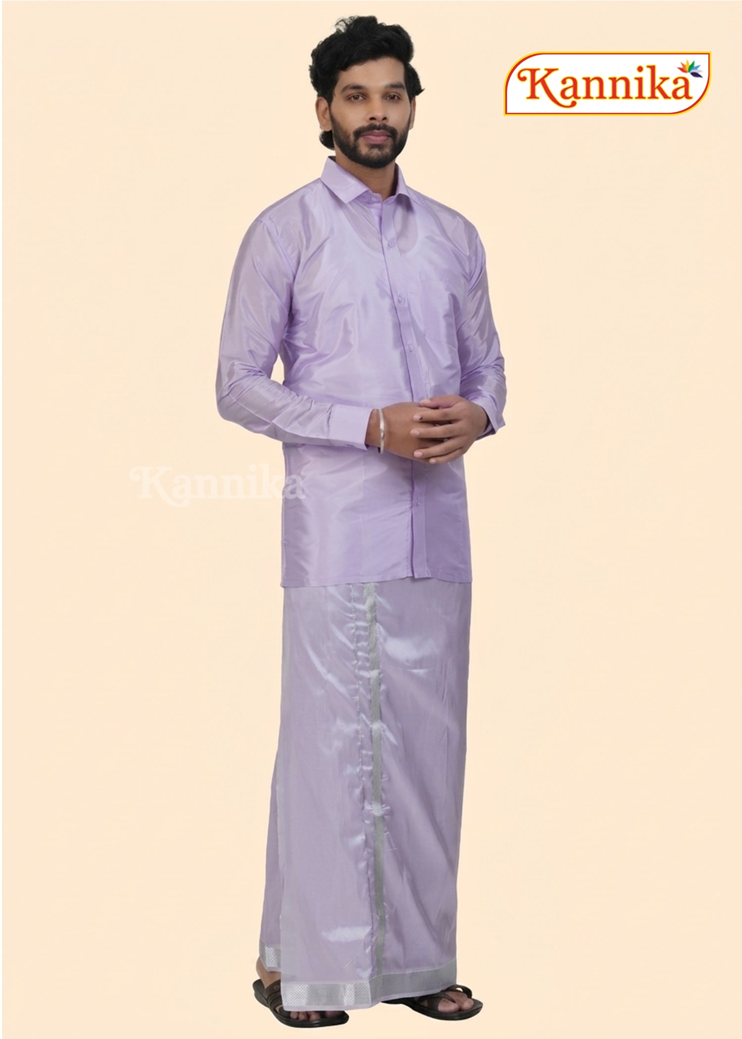 Mappillai Dhoti Suit Sets For Wedding Art Silk