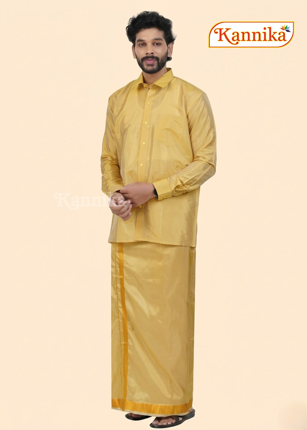 Mappillai Dhoti Suit Sets For Wedding Art Silk sanal