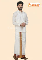 Korvai Silk Dhoti 7 Kan a ethnic wear for men | kannika