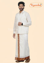 Korvai Silk Dhoti 9 Kan a ethnic wear for men | kannika