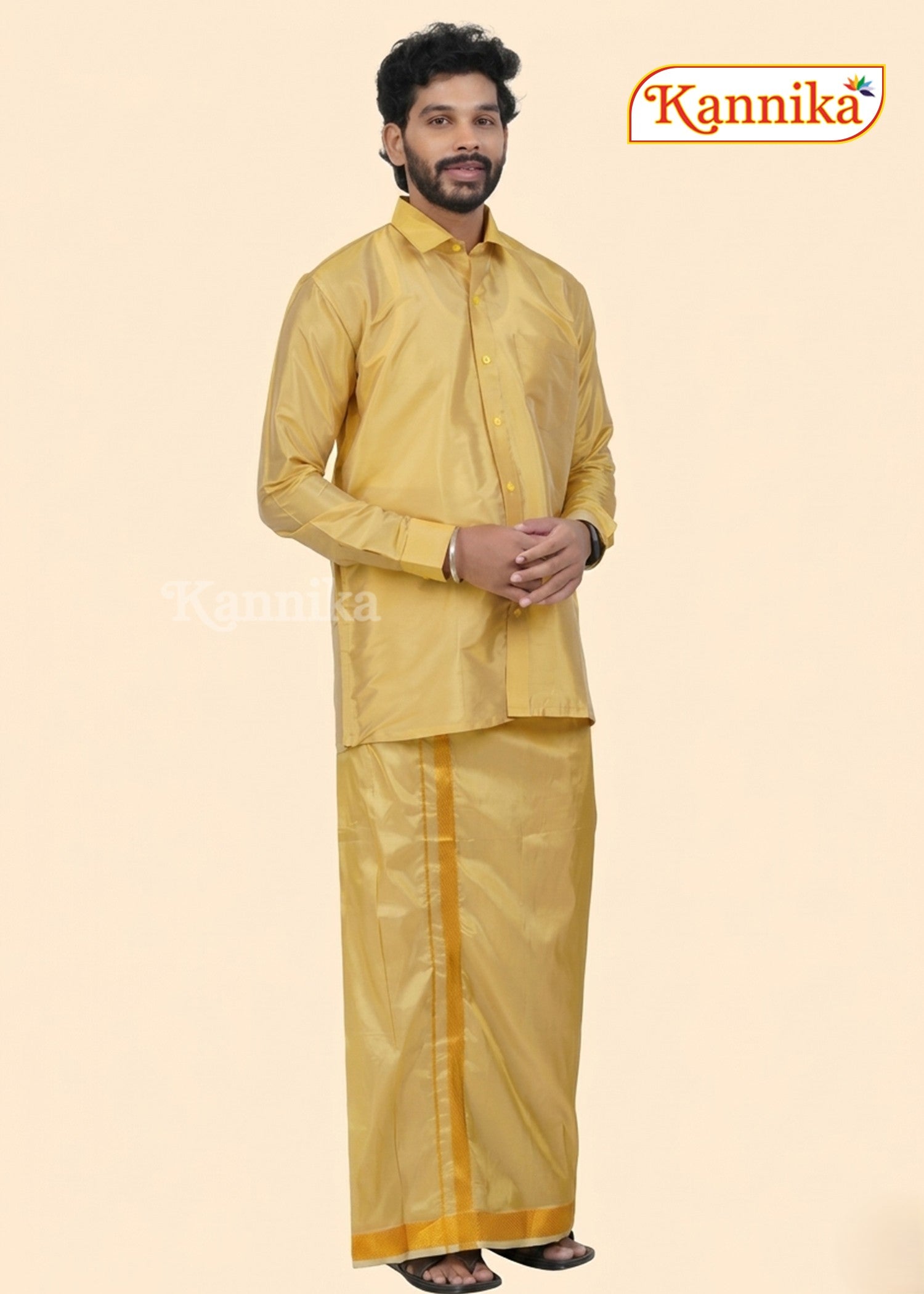 Mappillai Dhoti Suit Sets For Wedding Art Silk sanal