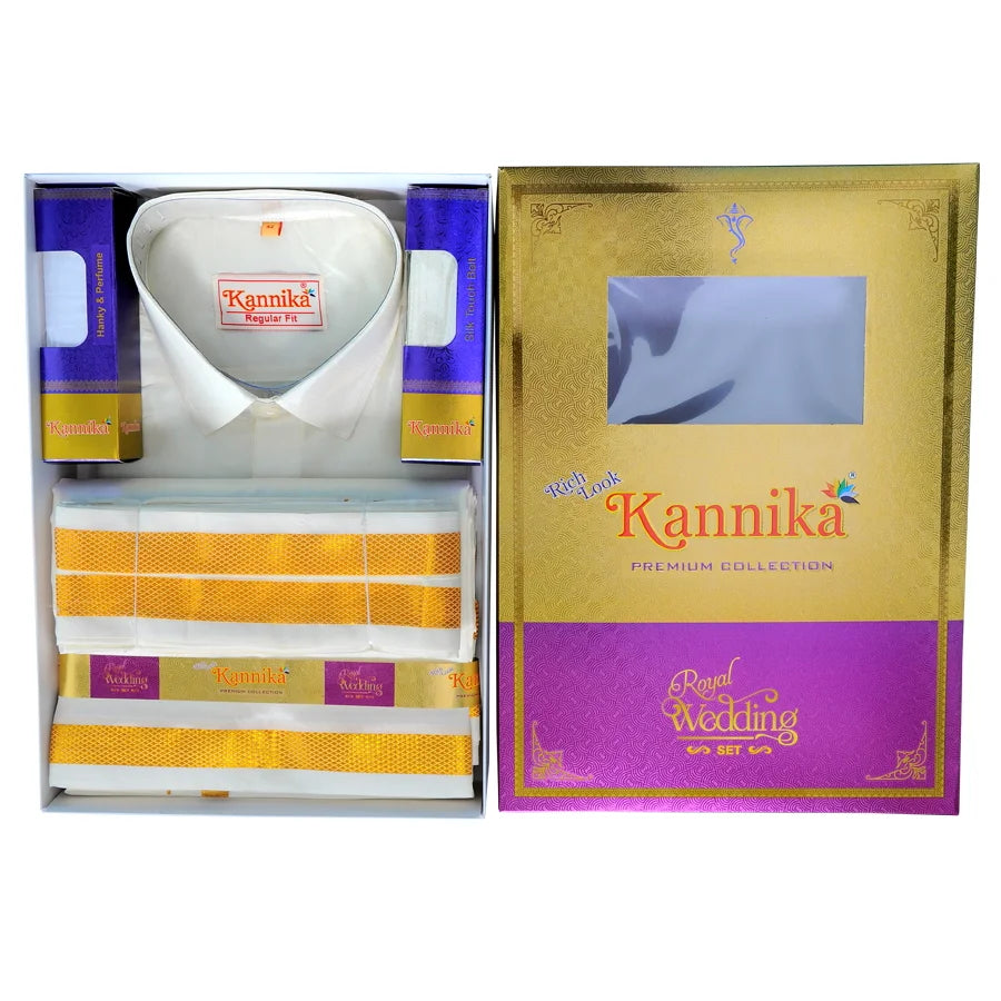 Mappillai Velcro Groom Set for Wedding | 3 in 1 Kannika